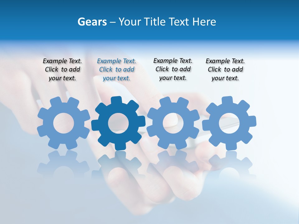 A Person Holding A Cell Phone In Their Hand PowerPoint Template