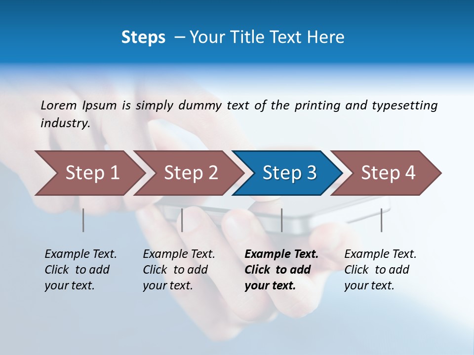A Person Holding A Cell Phone In Their Hand PowerPoint Template