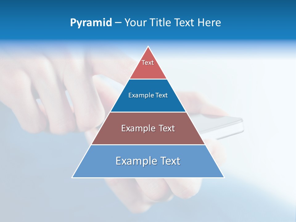 A Person Holding A Cell Phone In Their Hand PowerPoint Template