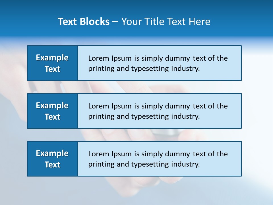 A Person Holding A Cell Phone In Their Hand PowerPoint Template