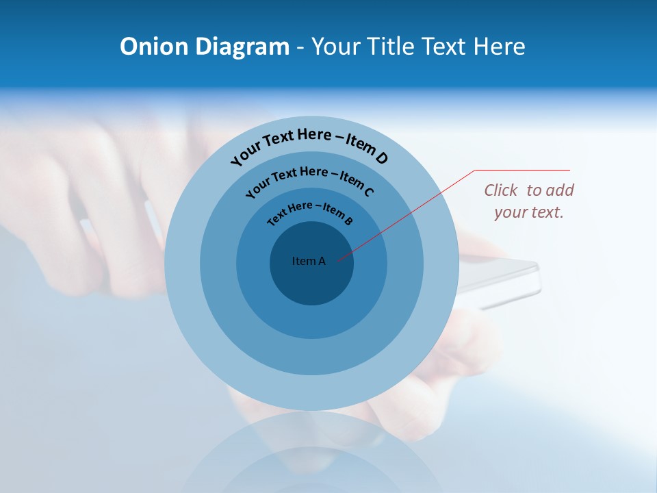 A Person Holding A Cell Phone In Their Hand PowerPoint Template