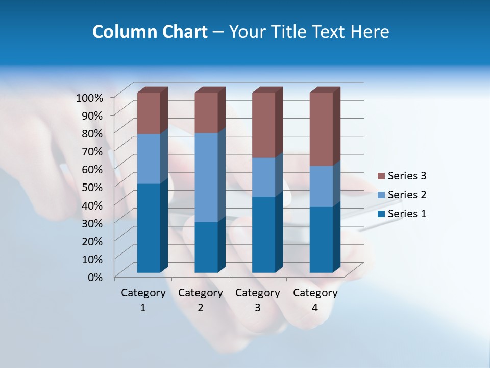 A Person Holding A Cell Phone In Their Hand PowerPoint Template