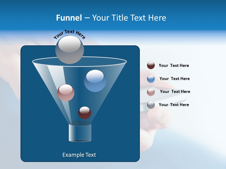 A Person Holding A Cell Phone In Their Hand PowerPoint Template