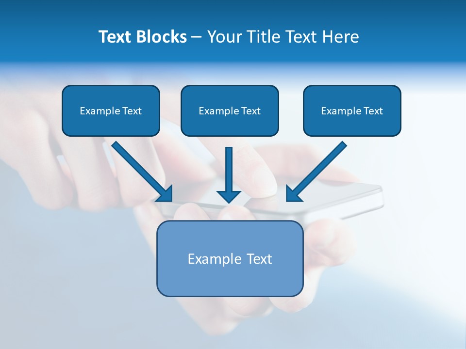 A Person Holding A Cell Phone In Their Hand PowerPoint Template