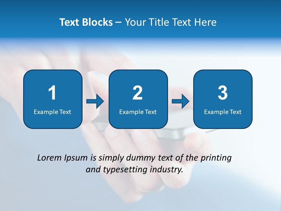 A Person Holding A Cell Phone In Their Hand PowerPoint Template