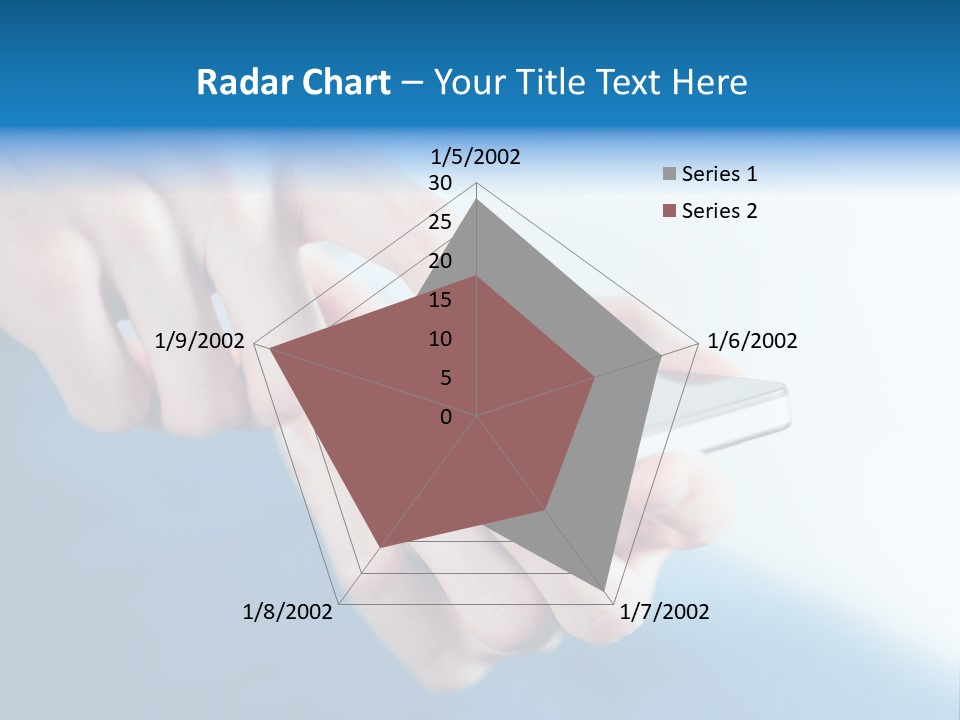 A Person Holding A Cell Phone In Their Hand PowerPoint Template