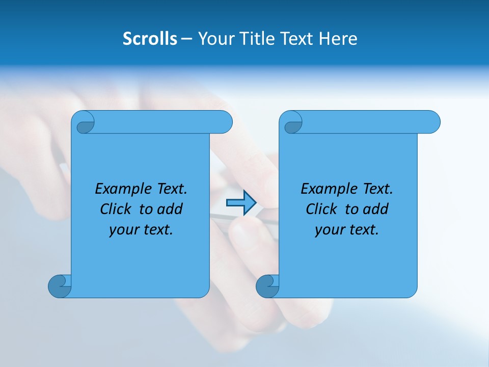 A Person Holding A Cell Phone In Their Hand PowerPoint Template