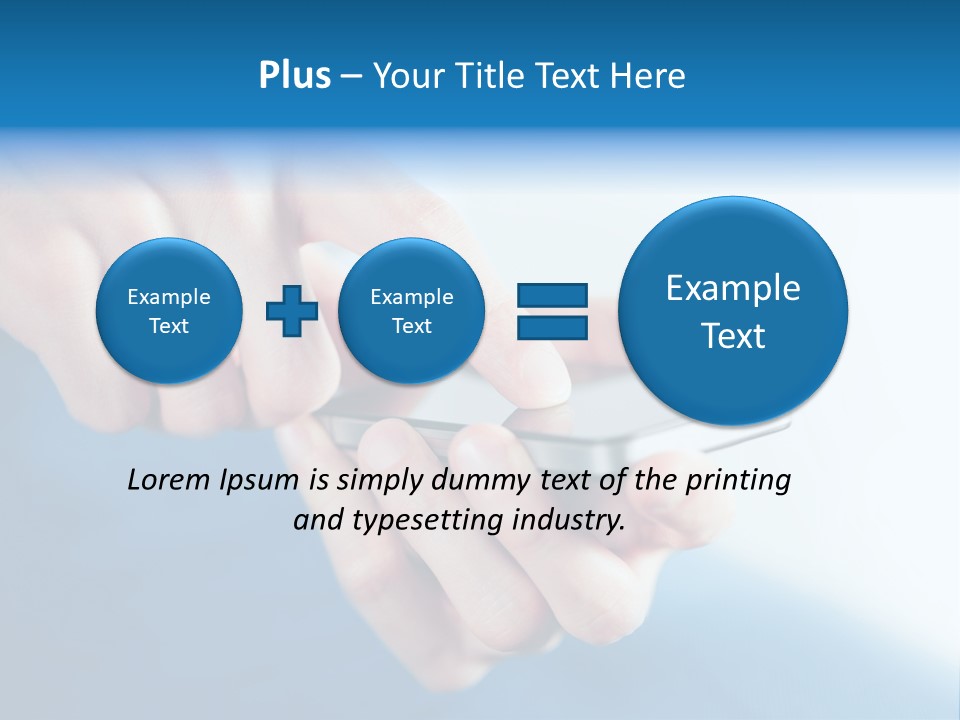 A Person Holding A Cell Phone In Their Hand PowerPoint Template