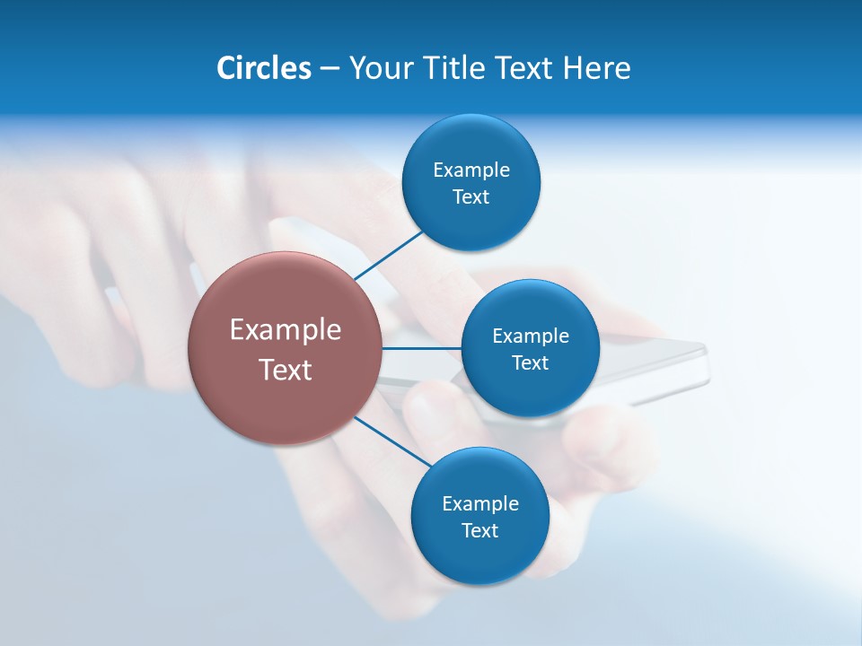 A Person Holding A Cell Phone In Their Hand PowerPoint Template