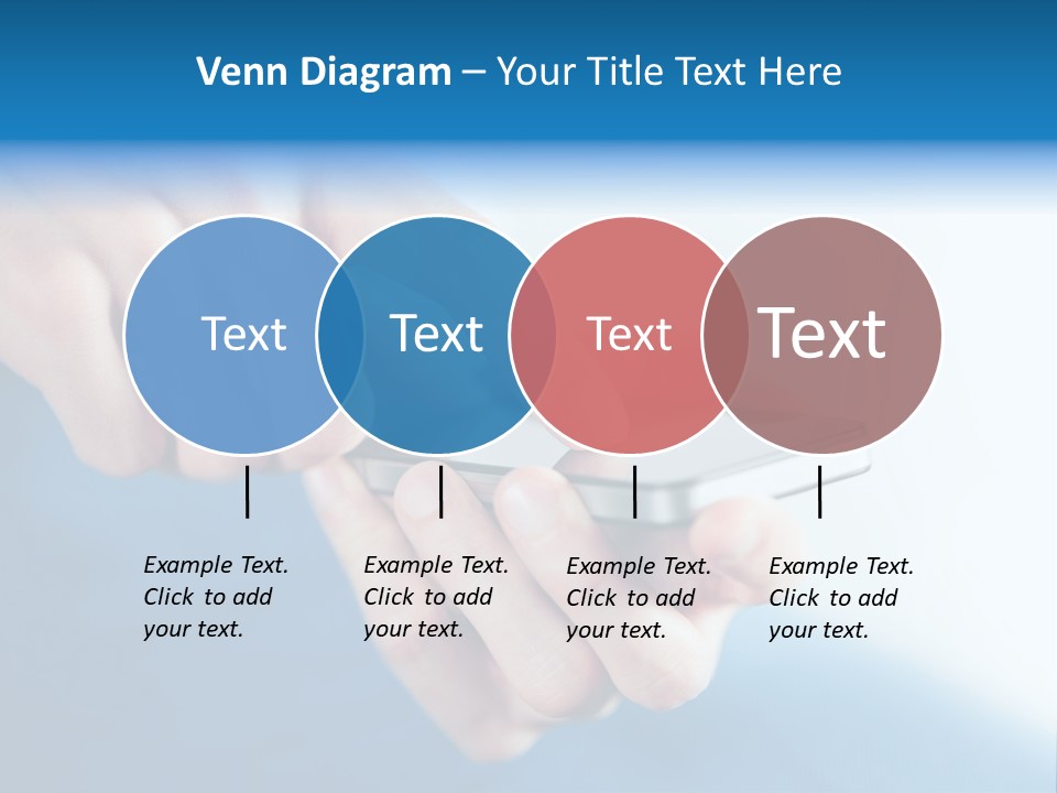 A Person Holding A Cell Phone In Their Hand PowerPoint Template