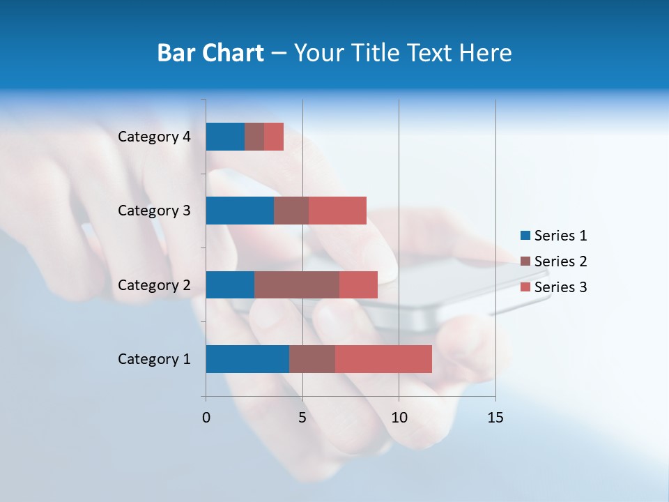 A Person Holding A Cell Phone In Their Hand PowerPoint Template