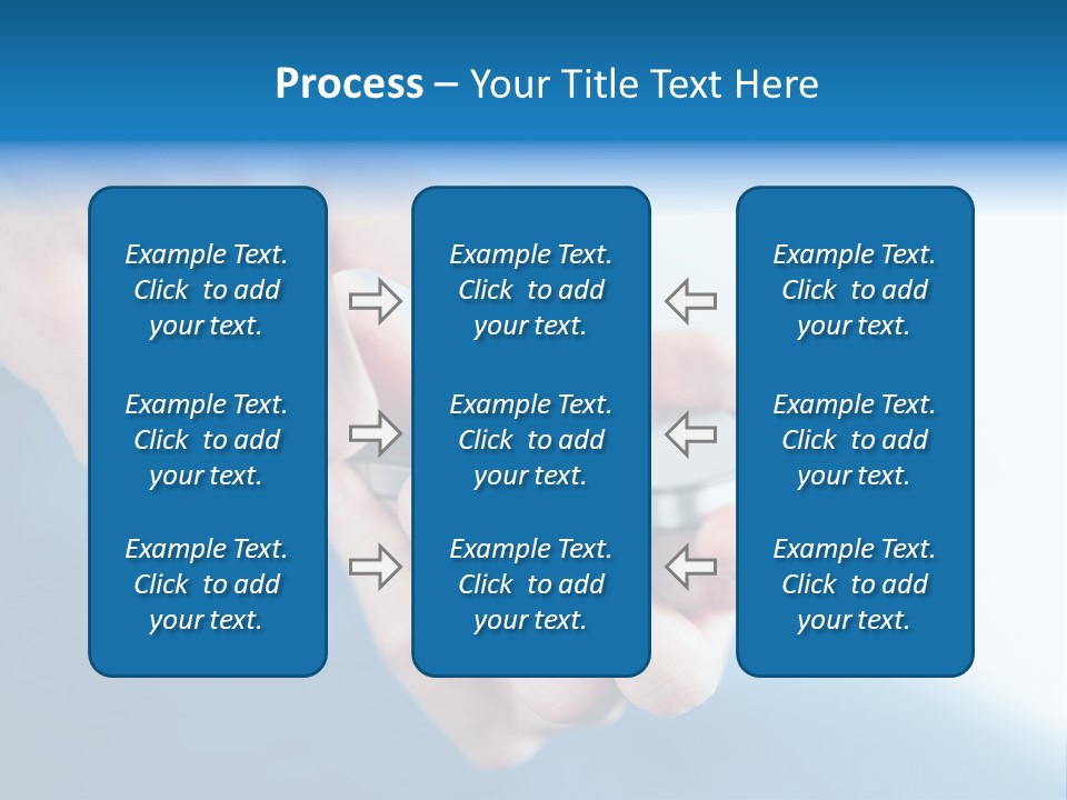 A Person Holding A Cell Phone In Their Hand PowerPoint Template