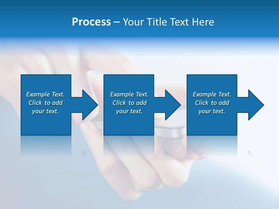 A Person Holding A Cell Phone In Their Hand PowerPoint Template