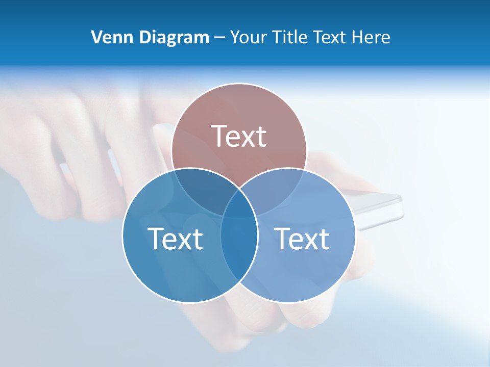 A Person Holding A Cell Phone In Their Hand PowerPoint Template