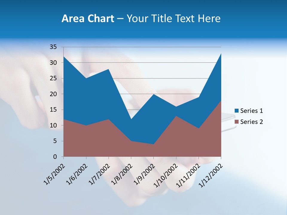 A Person Holding A Cell Phone In Their Hand PowerPoint Template