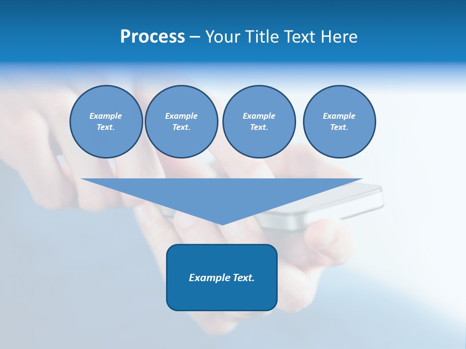 A Person Holding A Cell Phone In Their Hand PowerPoint Template