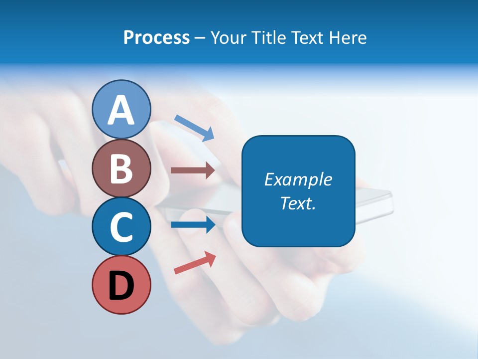 A Person Holding A Cell Phone In Their Hand PowerPoint Template