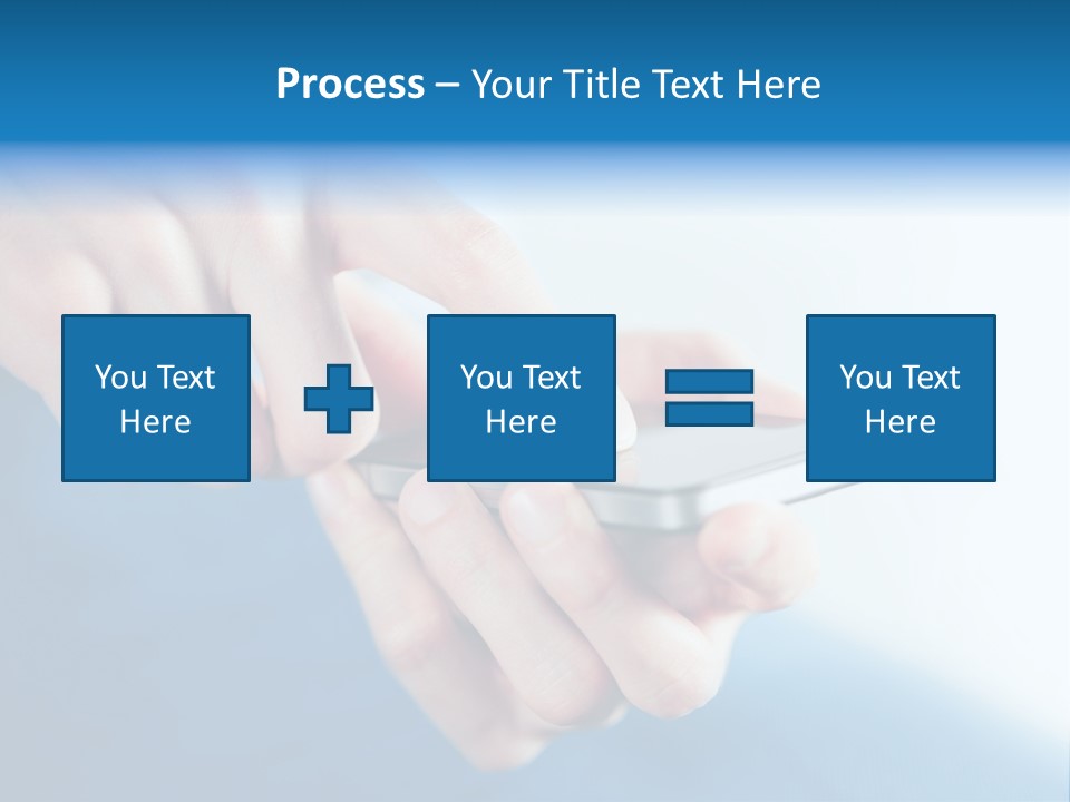 A Person Holding A Cell Phone In Their Hand PowerPoint Template
