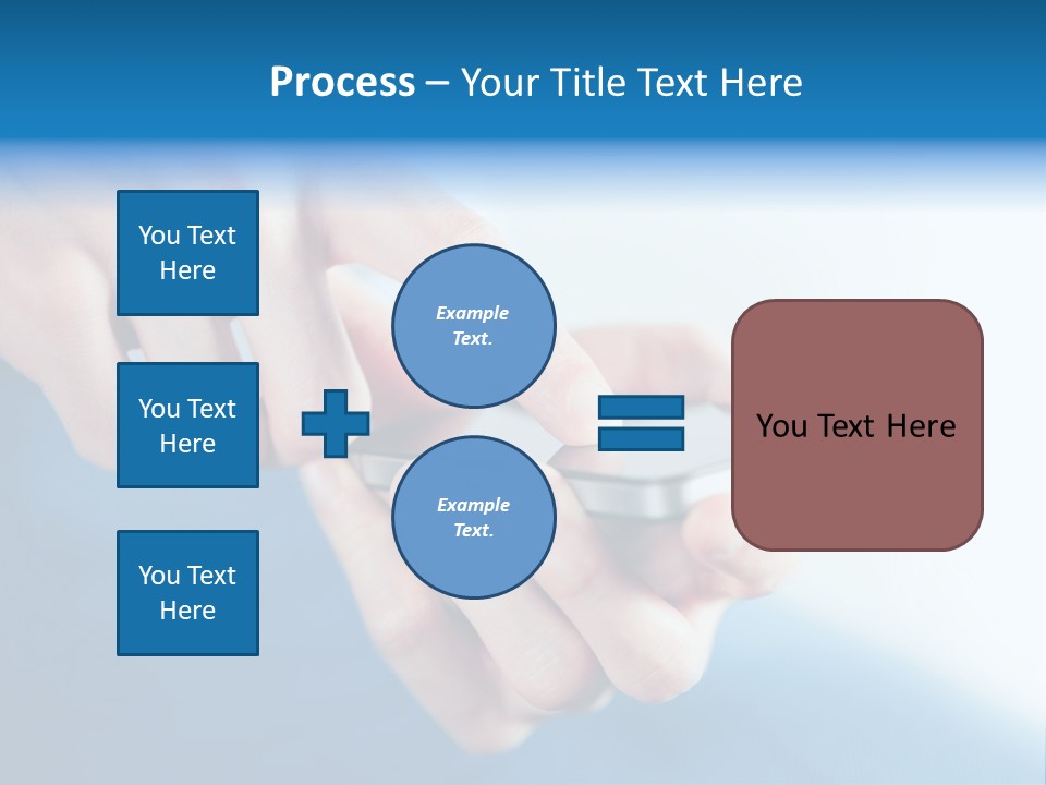 A Person Holding A Cell Phone In Their Hand PowerPoint Template