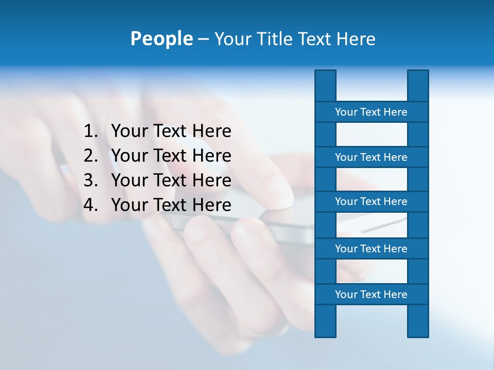 A Person Holding A Cell Phone In Their Hand PowerPoint Template