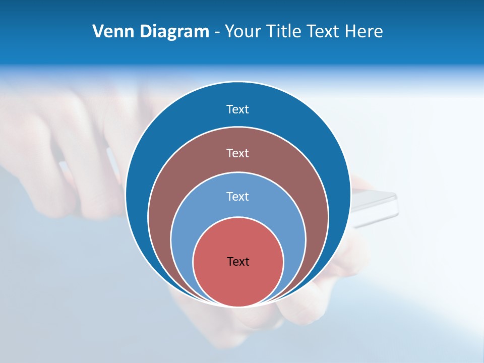A Person Holding A Cell Phone In Their Hand PowerPoint Template