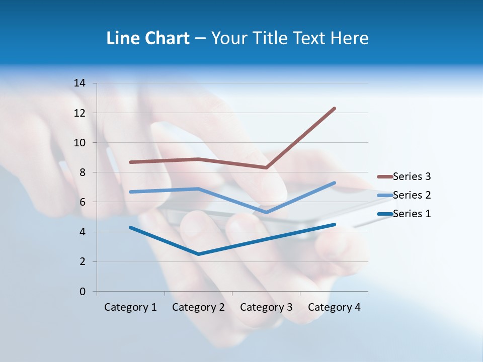 A Person Holding A Cell Phone In Their Hand PowerPoint Template