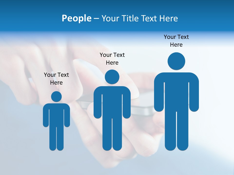 A Person Holding A Cell Phone In Their Hand PowerPoint Template