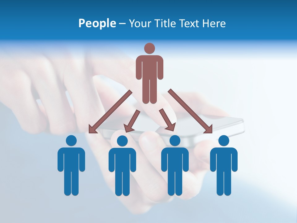 A Person Holding A Cell Phone In Their Hand PowerPoint Template