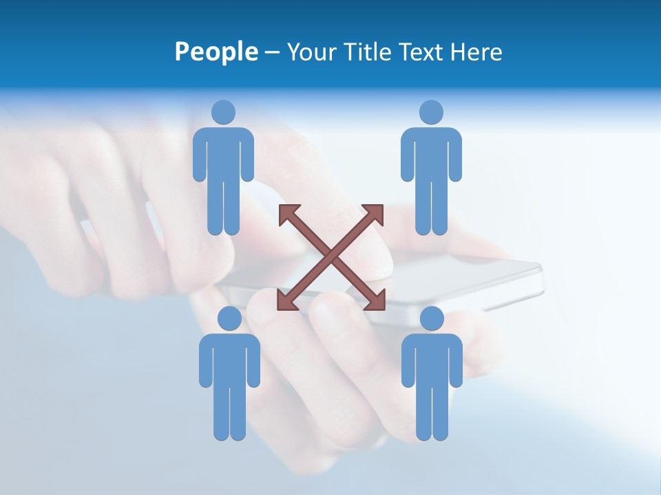 A Person Holding A Cell Phone In Their Hand PowerPoint Template