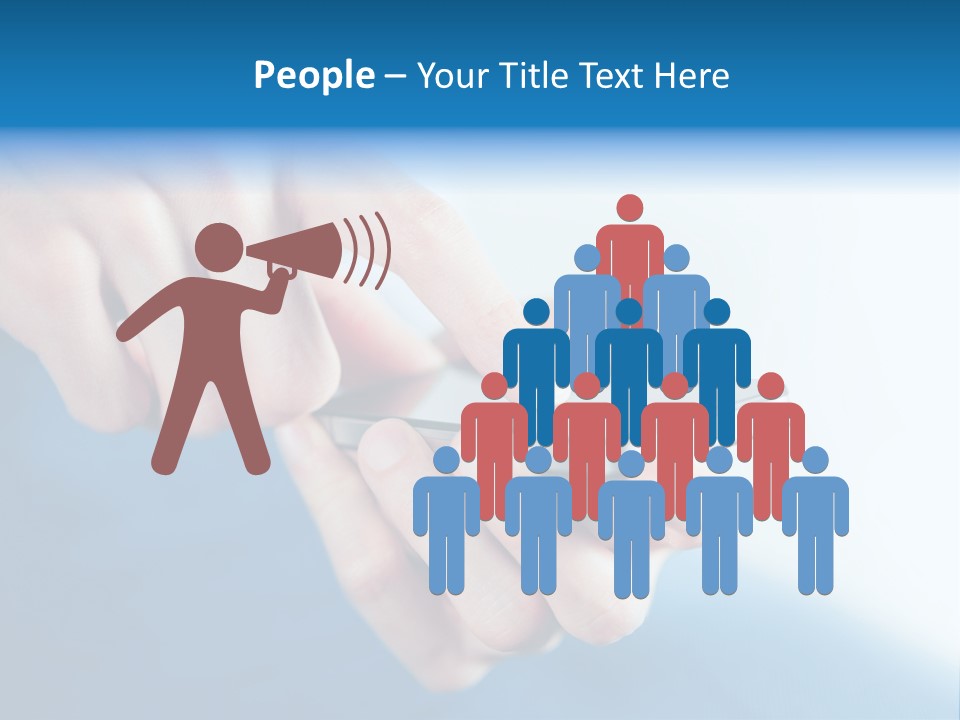 A Person Holding A Cell Phone In Their Hand PowerPoint Template