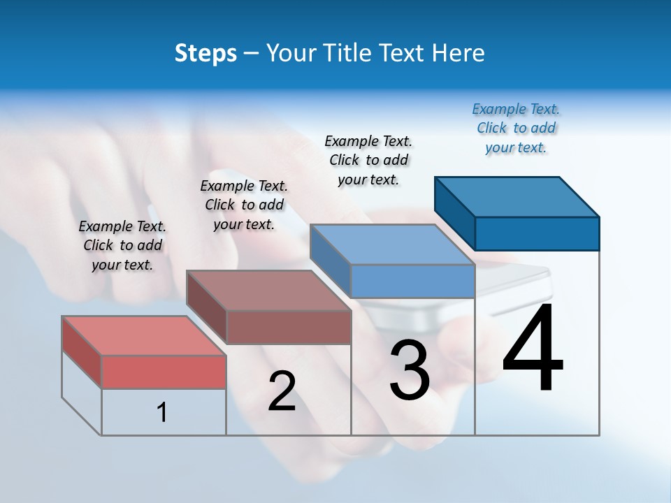 A Person Holding A Cell Phone In Their Hand PowerPoint Template