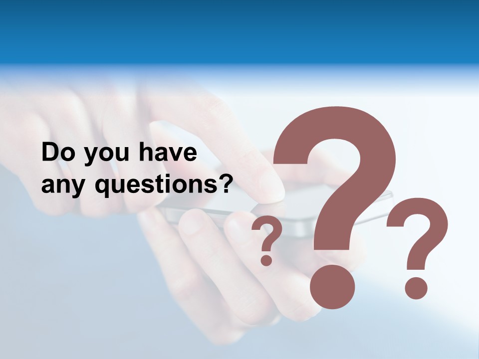 A Person Holding A Cell Phone In Their Hand PowerPoint Template