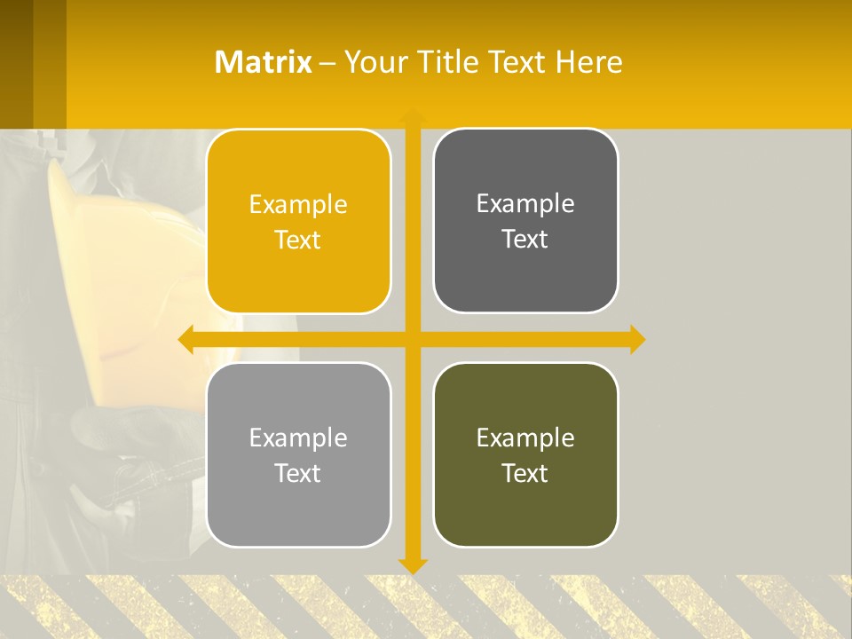 A Construction Worker Holding A Hard Hat Powerpoint Presentation PowerPoint Template