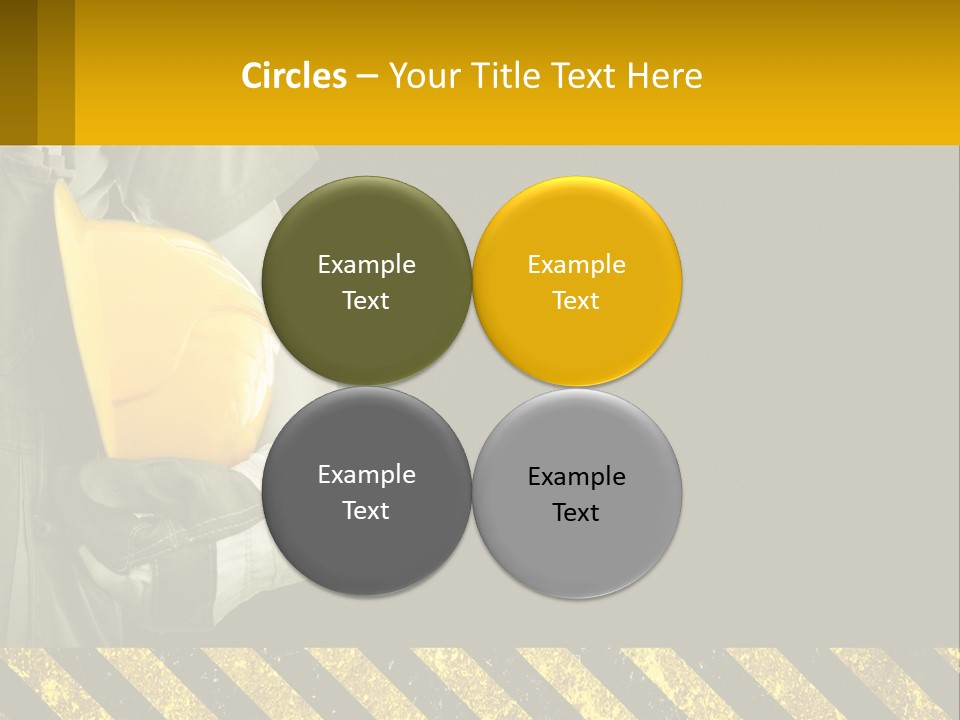 A Construction Worker Holding A Hard Hat Powerpoint Presentation PowerPoint Template