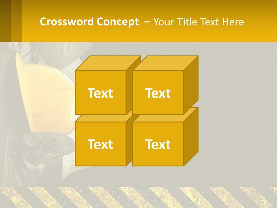 A Construction Worker Holding A Hard Hat Powerpoint Presentation PowerPoint Template