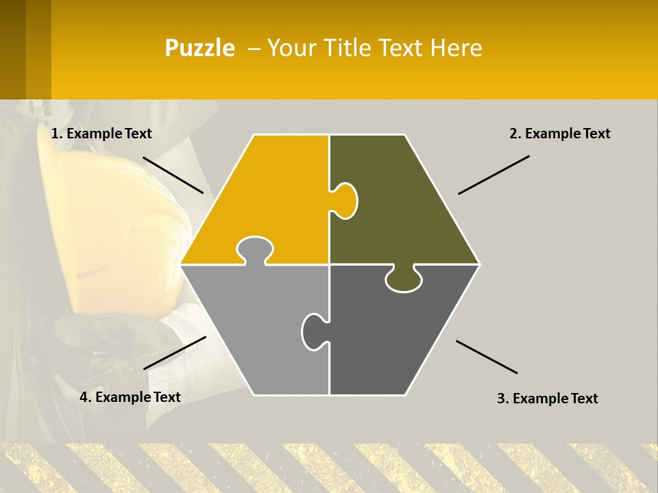 A Construction Worker Holding A Hard Hat Powerpoint Presentation PowerPoint Template