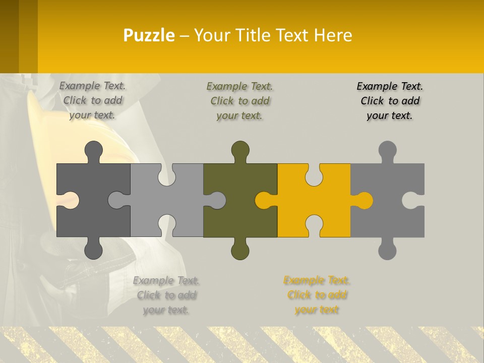 A Construction Worker Holding A Hard Hat Powerpoint Presentation PowerPoint Template