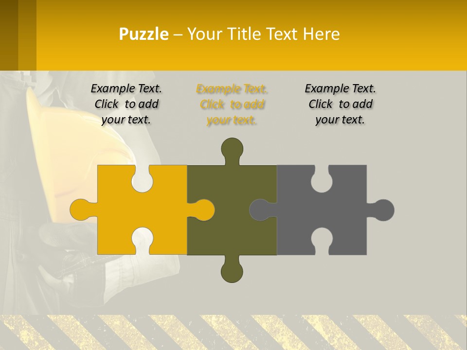 A Construction Worker Holding A Hard Hat Powerpoint Presentation PowerPoint Template