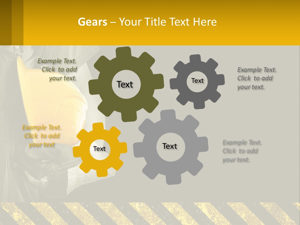 A Construction Worker Holding A Hard Hat Powerpoint Presentation PowerPoint Template
