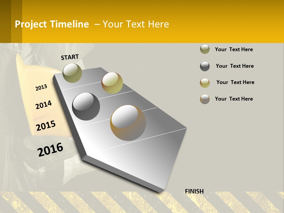A Construction Worker Holding A Hard Hat Powerpoint Presentation PowerPoint Template