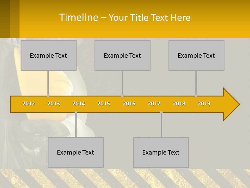 A Construction Worker Holding A Hard Hat Powerpoint Presentation PowerPoint Template