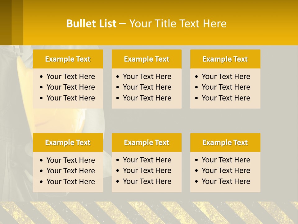 A Construction Worker Holding A Hard Hat Powerpoint Presentation PowerPoint Template