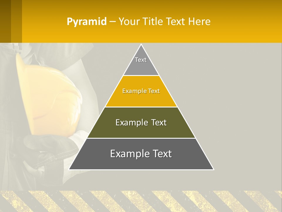 A Construction Worker Holding A Hard Hat Powerpoint Presentation PowerPoint Template