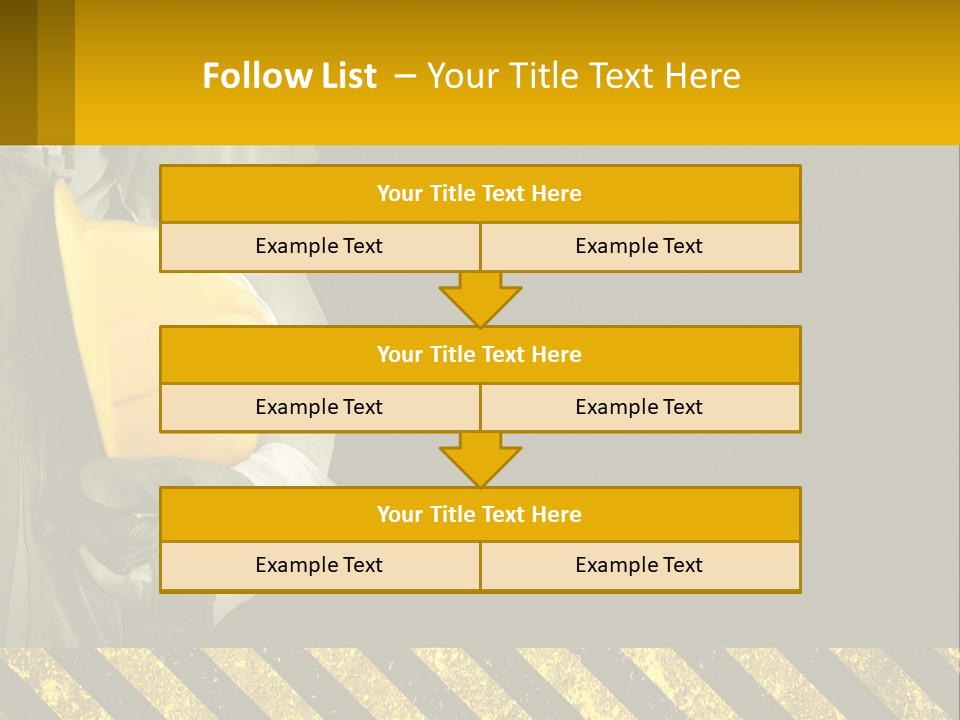 A Construction Worker Holding A Hard Hat Powerpoint Presentation PowerPoint Template