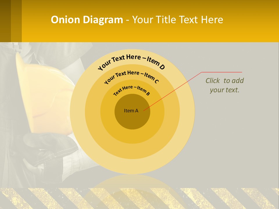 A Construction Worker Holding A Hard Hat Powerpoint Presentation PowerPoint Template