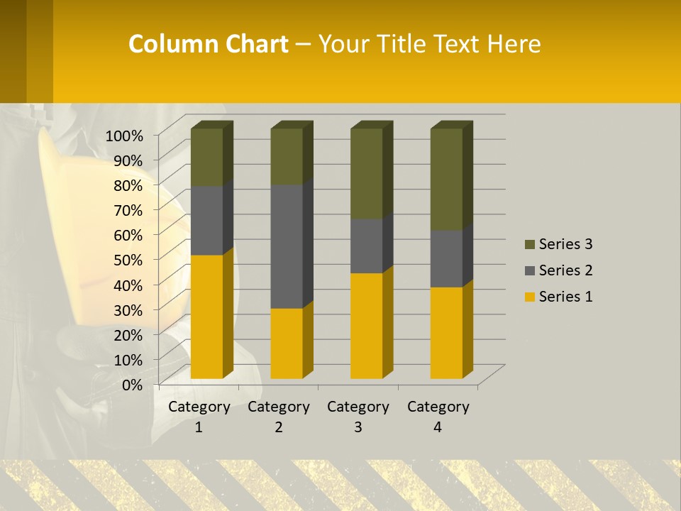 A Construction Worker Holding A Hard Hat Powerpoint Presentation PowerPoint Template
