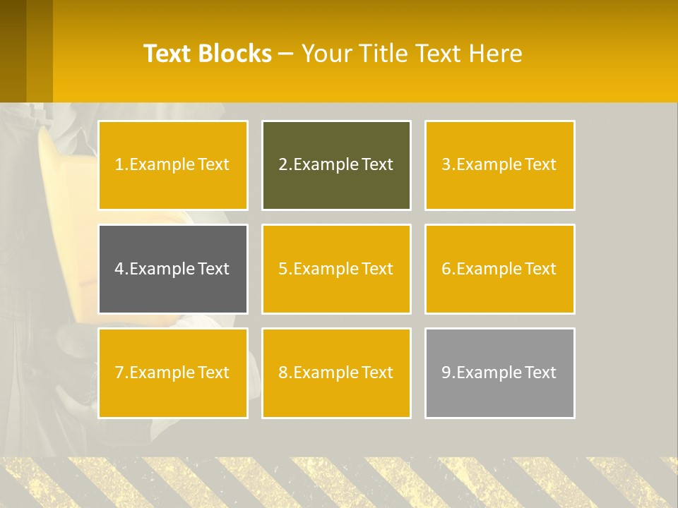 A Construction Worker Holding A Hard Hat Powerpoint Presentation PowerPoint Template