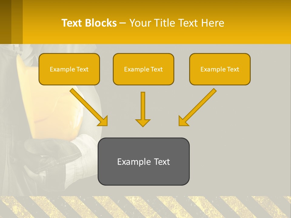 A Construction Worker Holding A Hard Hat Powerpoint Presentation PowerPoint Template