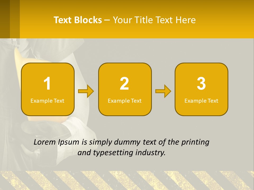 A Construction Worker Holding A Hard Hat Powerpoint Presentation PowerPoint Template