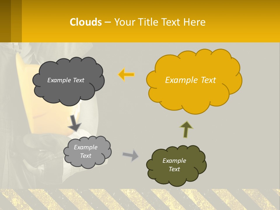 A Construction Worker Holding A Hard Hat Powerpoint Presentation PowerPoint Template